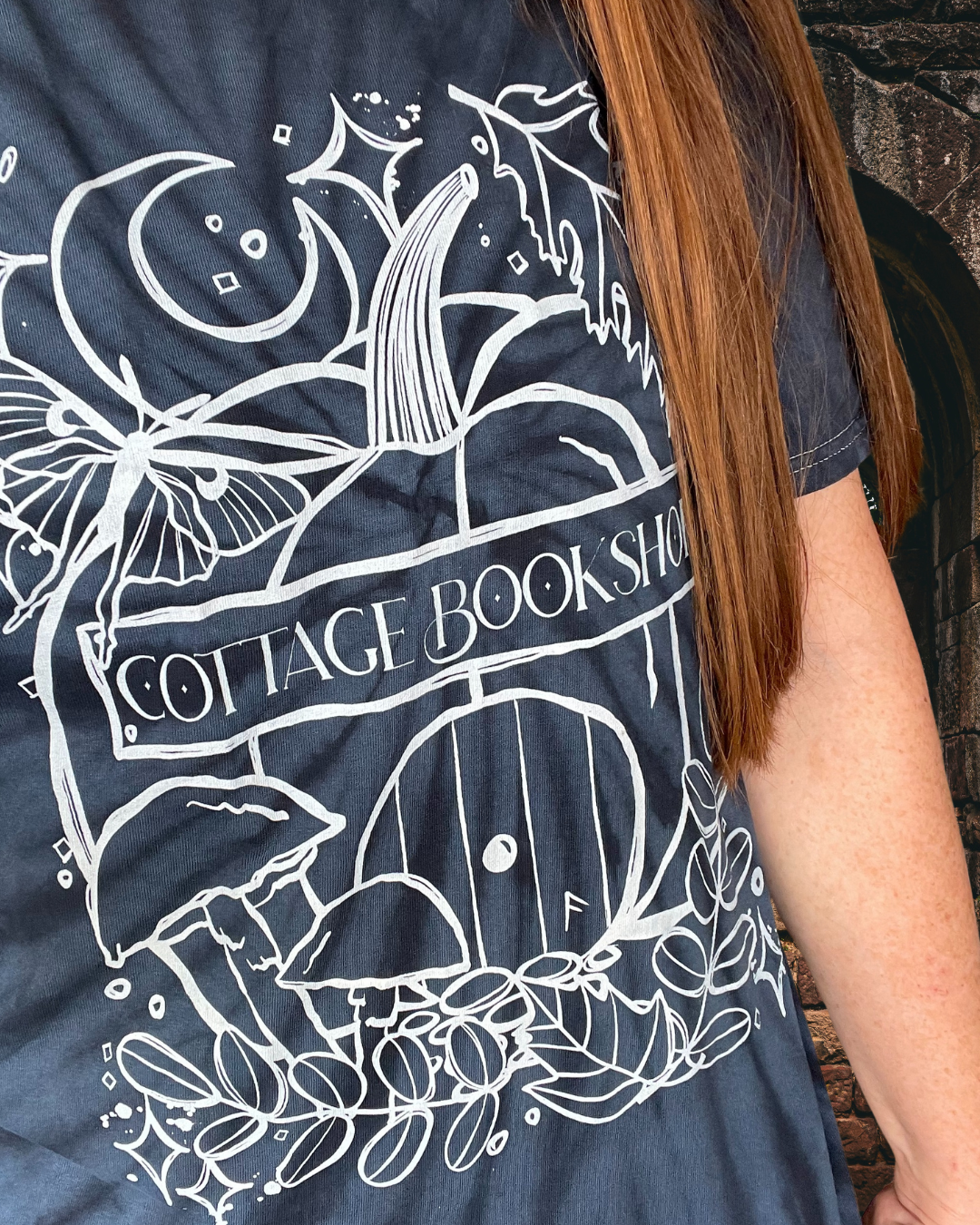 Tie Dye Tee - Cottage Bookshop Pumpkin Fall Vibes Shirt