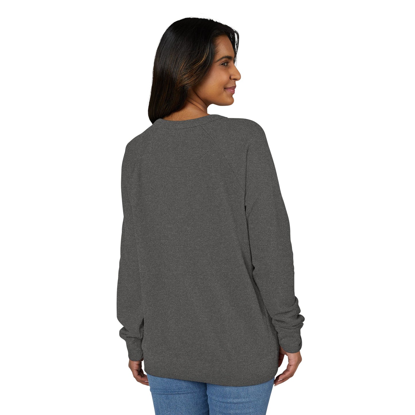 Bookish Brews Coffeehouse Sweatshirt for Book Lovers - French Terry Raglan - Lane Seven brand - PLAIN SLEEVES