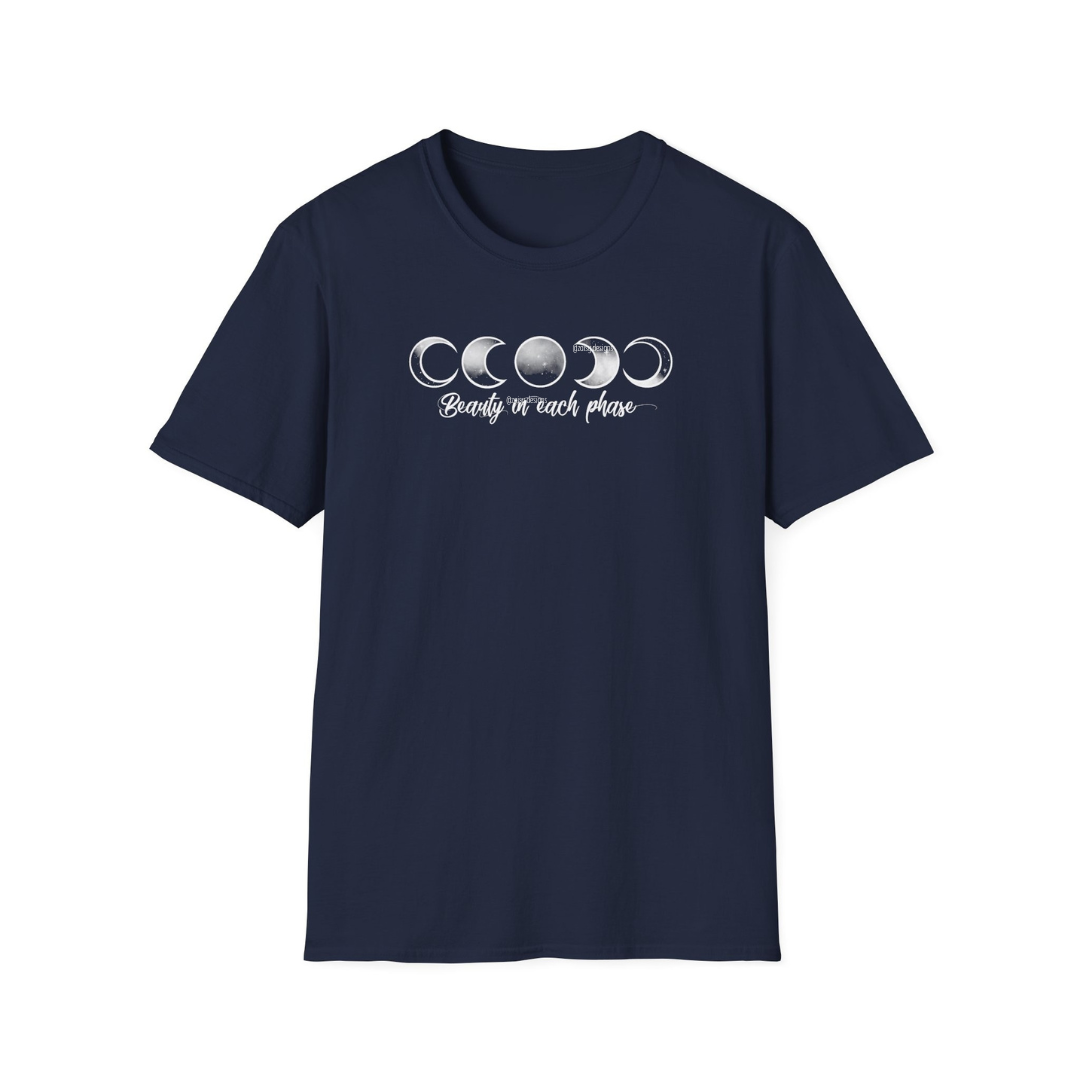 Beauty in Each Phase Moon Tee – Self-Love Shirt for Lunar Souls & Cosmic Dreamers