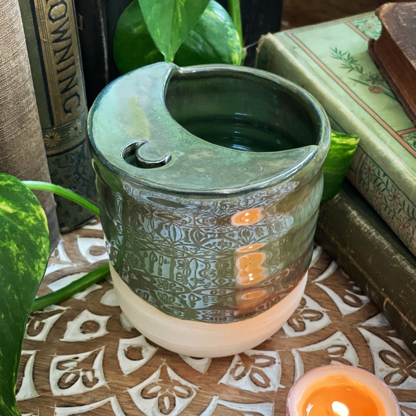 Enchanted Green Moon Travel Mug