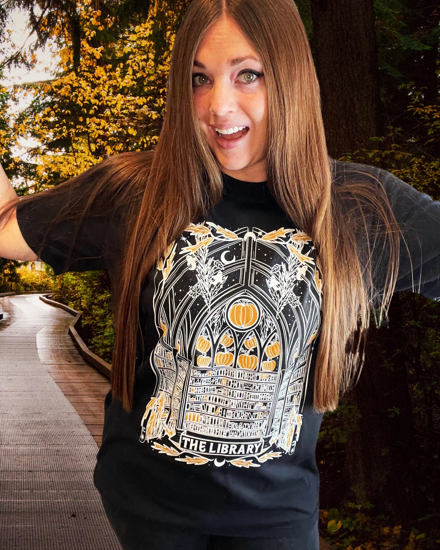 Haunted Library Tarot T-Shirt (Comfort Colors brand)