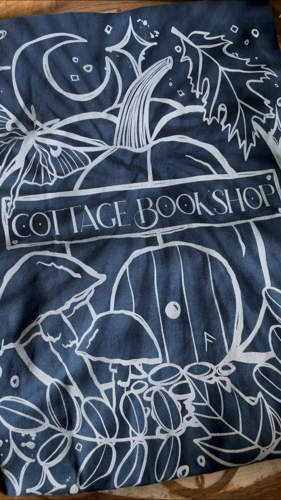 Tie Dye Tee - Cottage Bookshop Pumpkin Fall Vibes Shirt