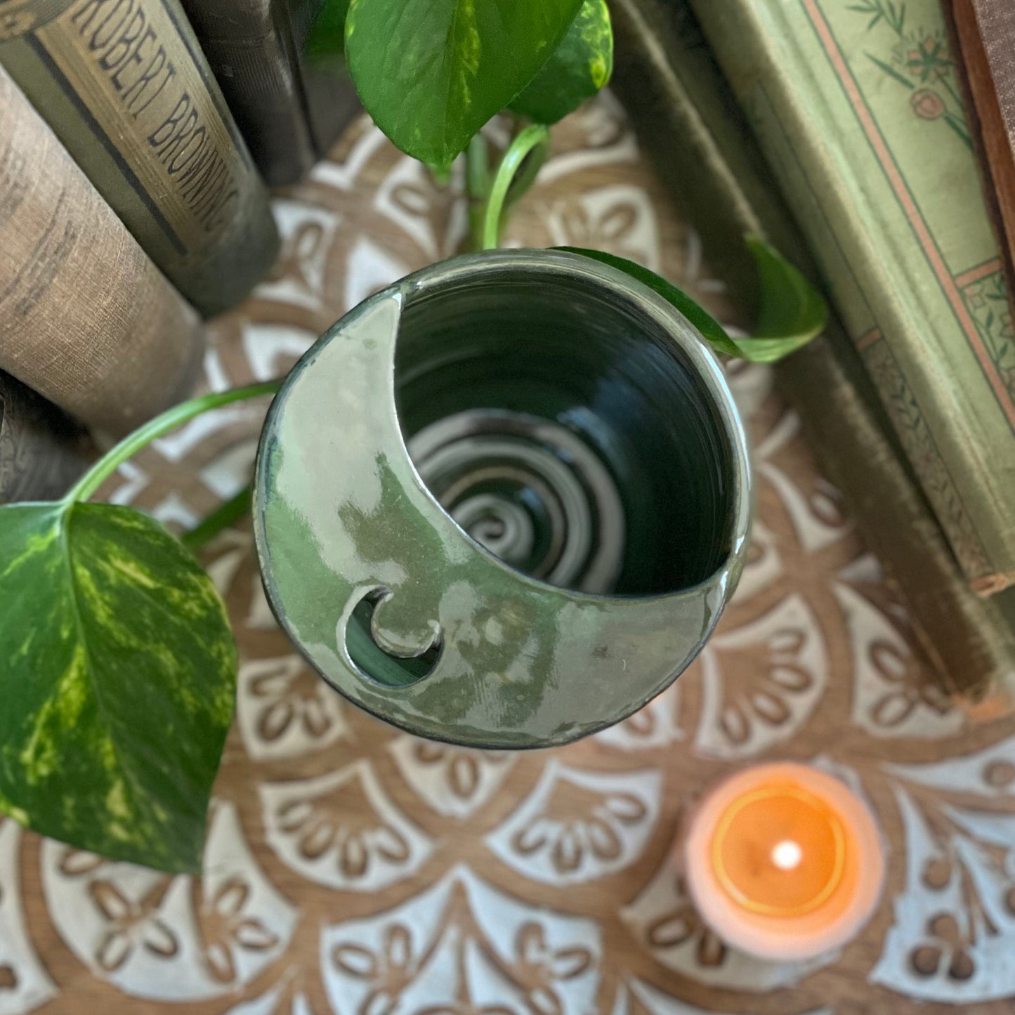 Enchanted Green Moon Travel Mug