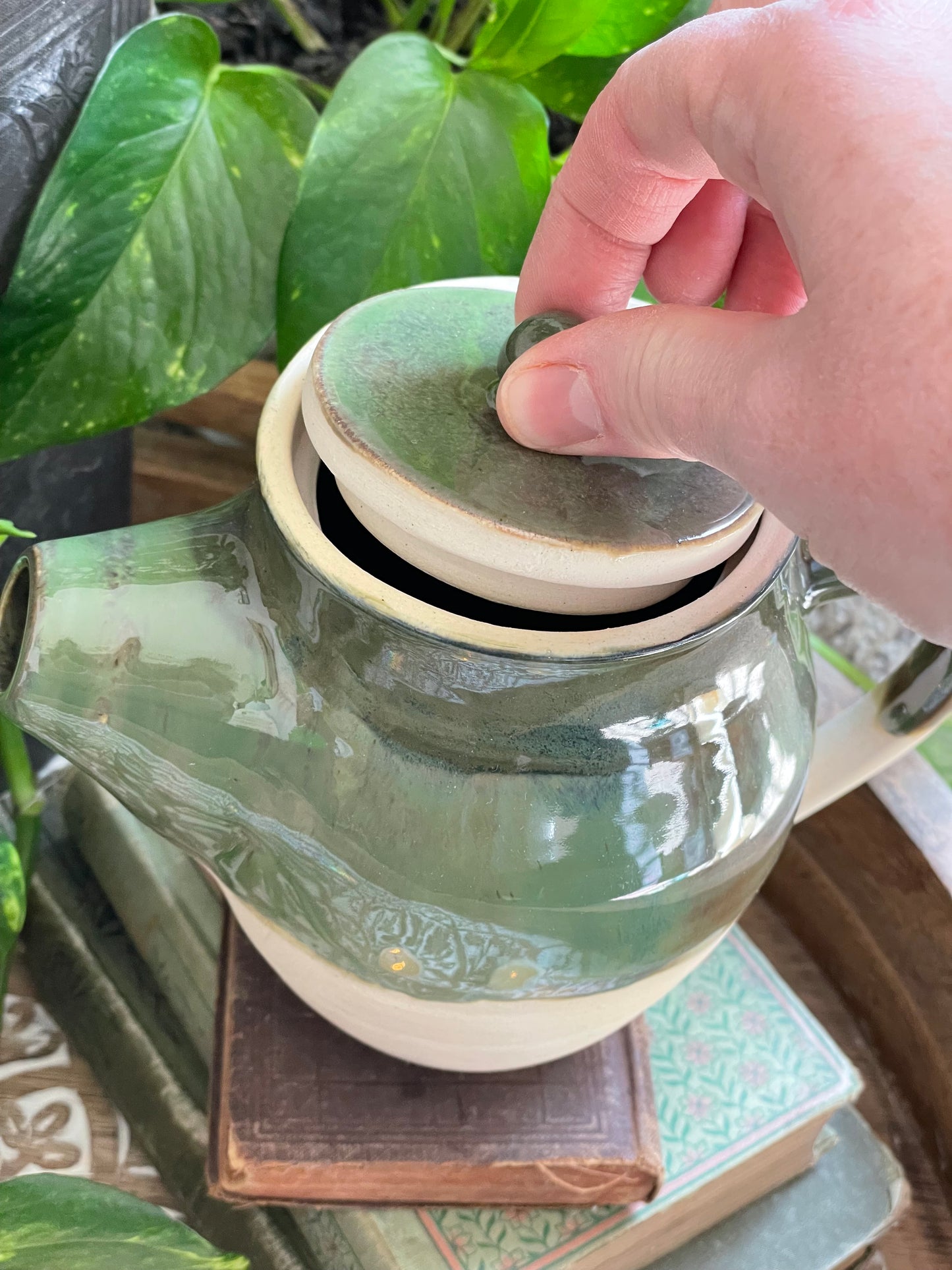 Enchanted Green Teapot