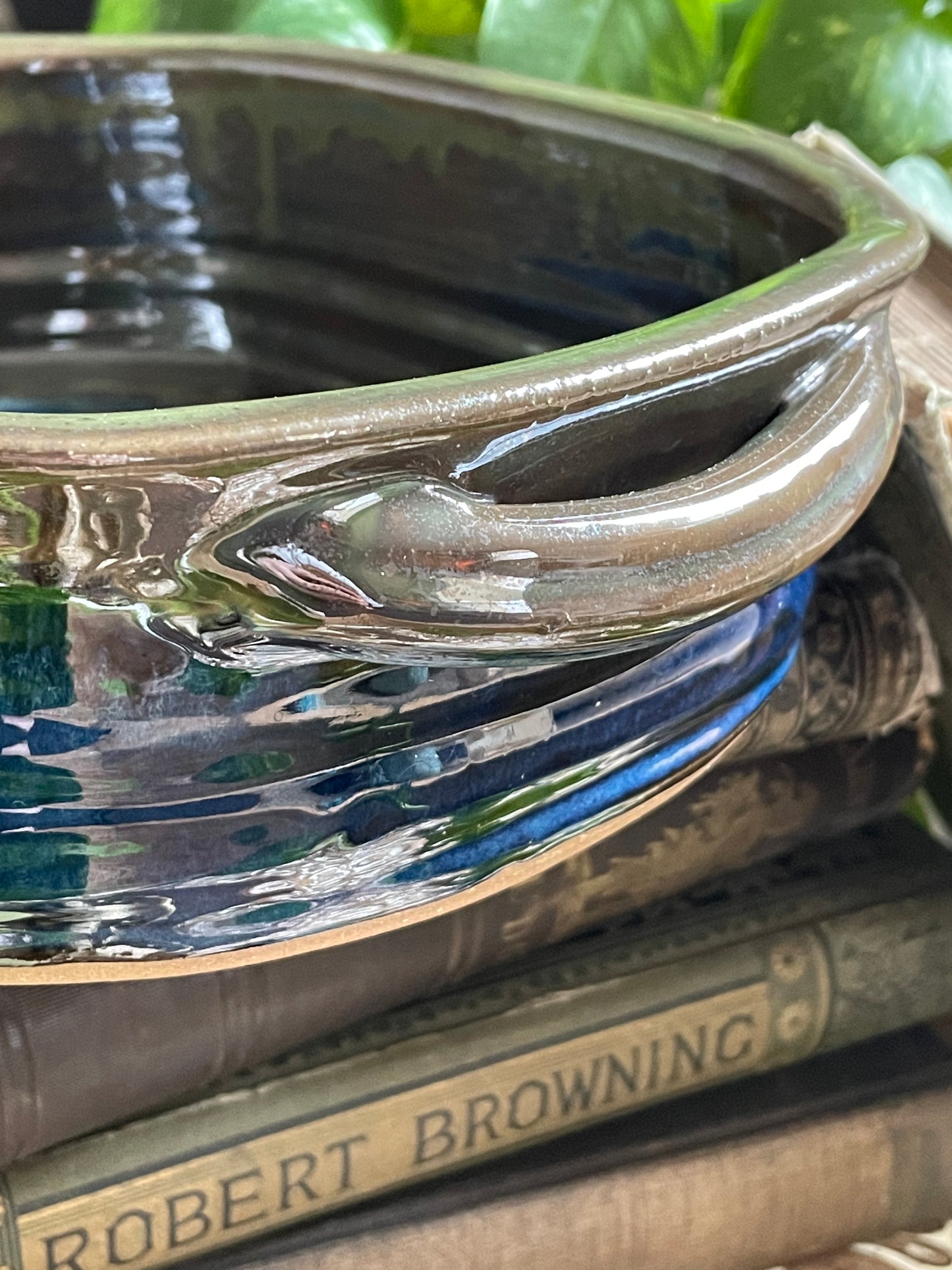 Enchanted Green and Blue Baking Dish- LARGE
