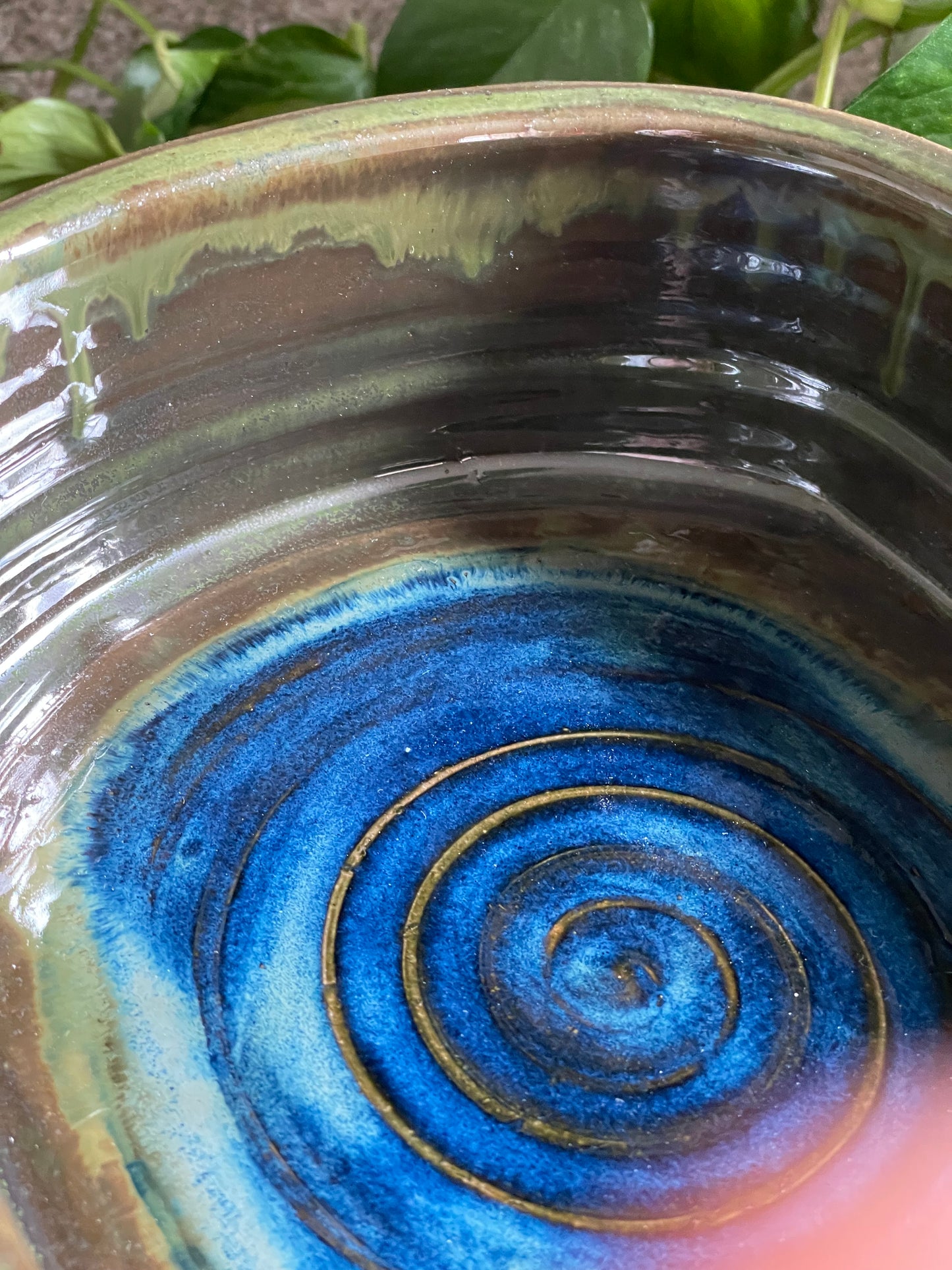 Enchanted Green and Blue Baking Dish- LARGE