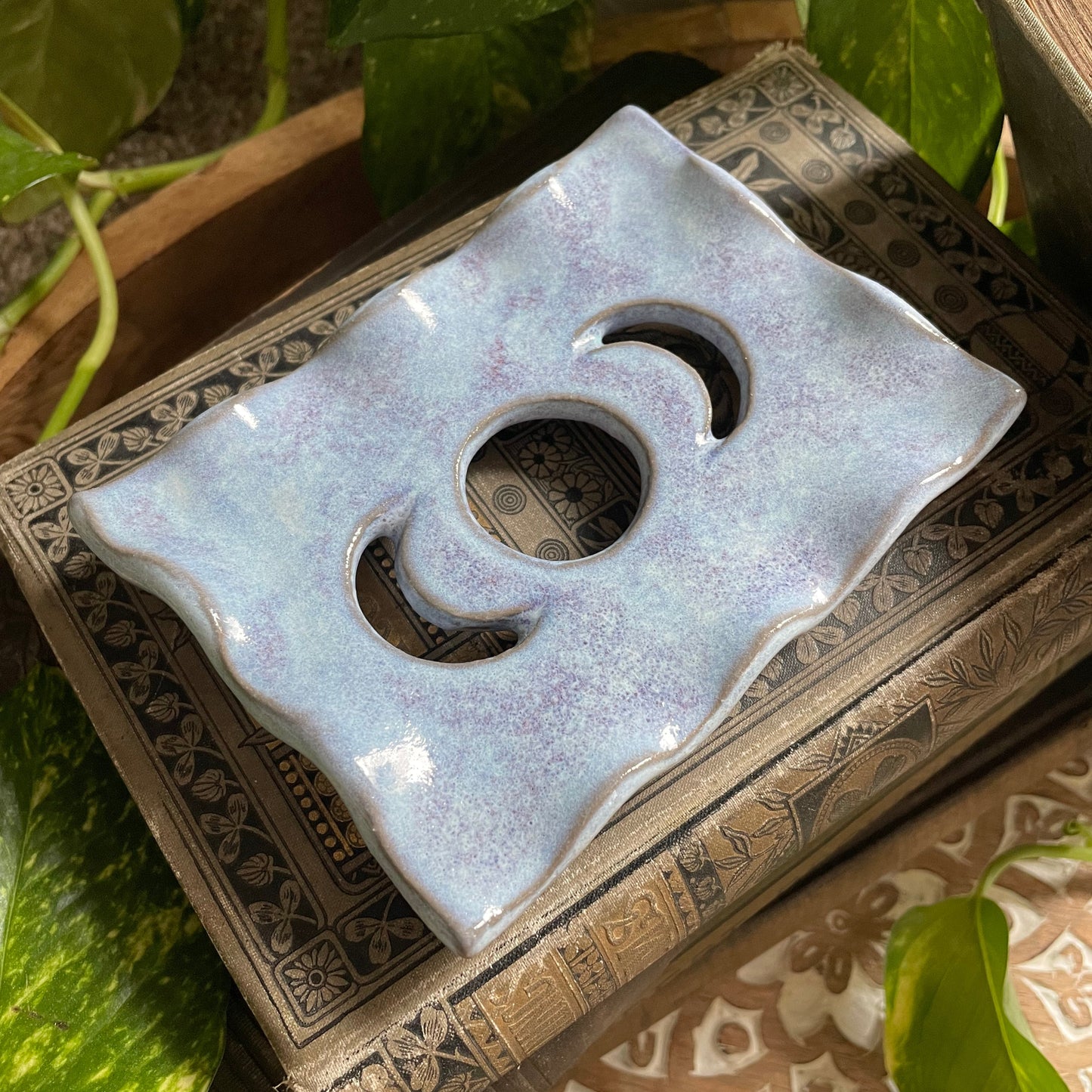 Lavender Mist Moon Soap Dish