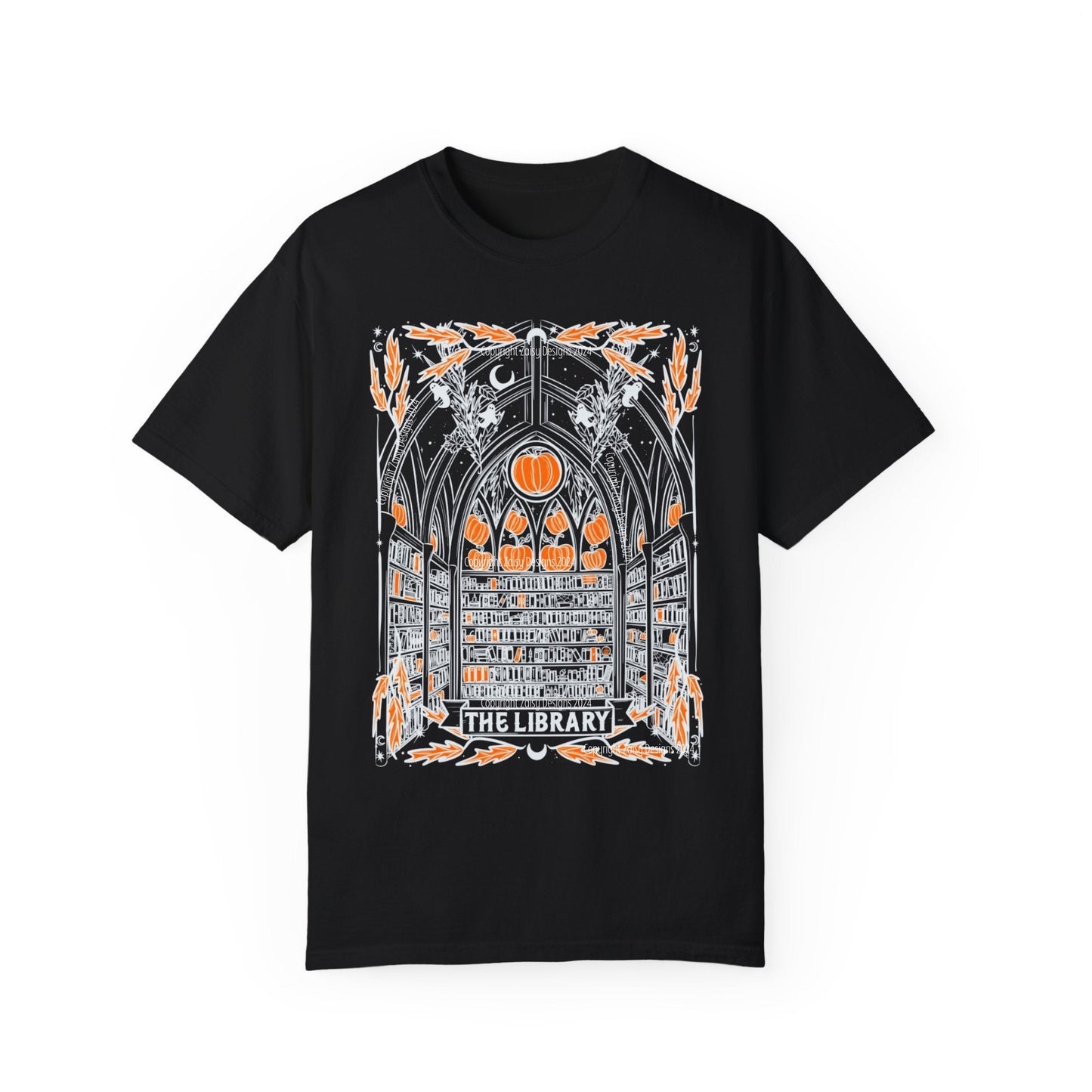 Haunted Library Tarot T-Shirt (Comfort Colors brand)