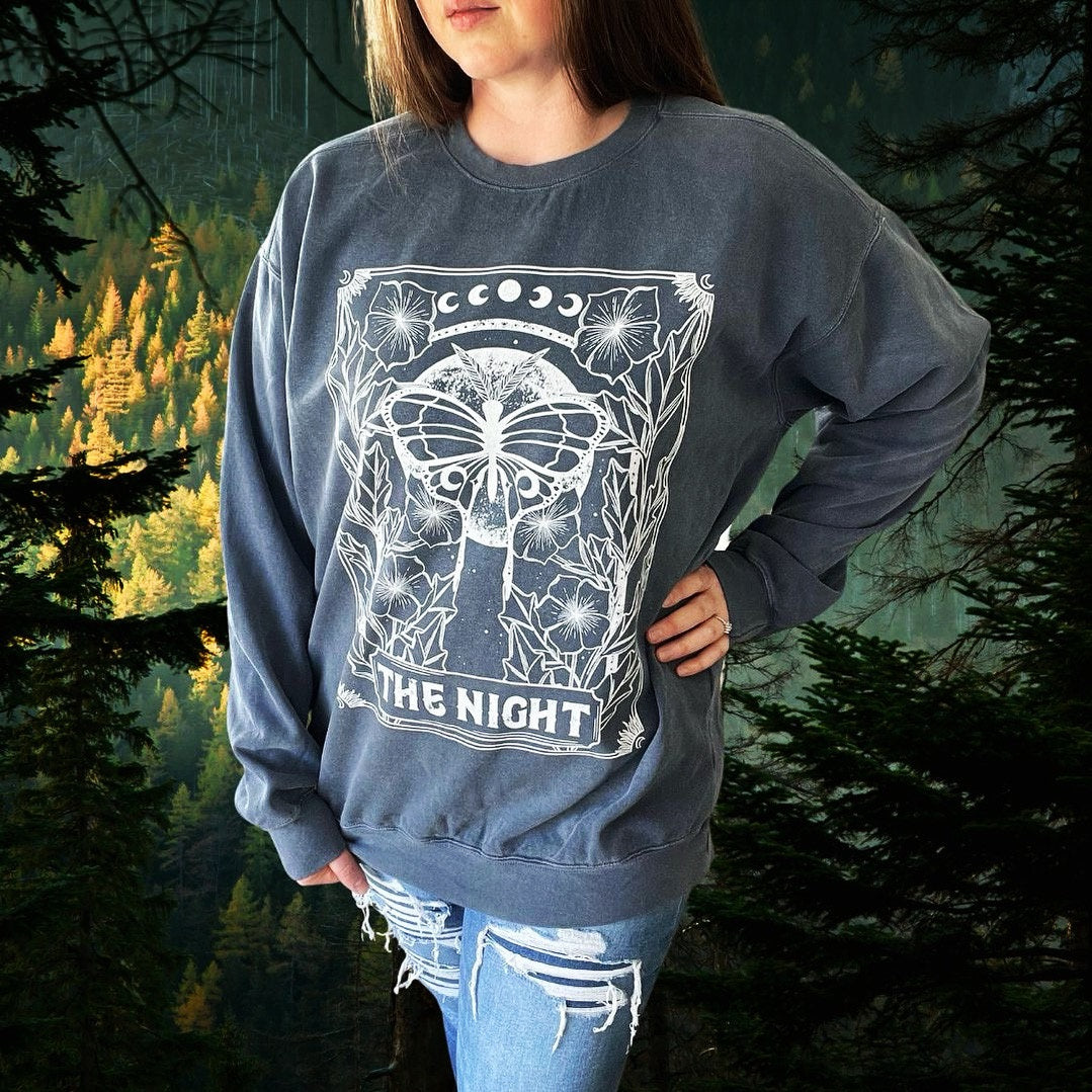 Night Tarot Cozy Sweatshirt (Comfort Colors brand)
