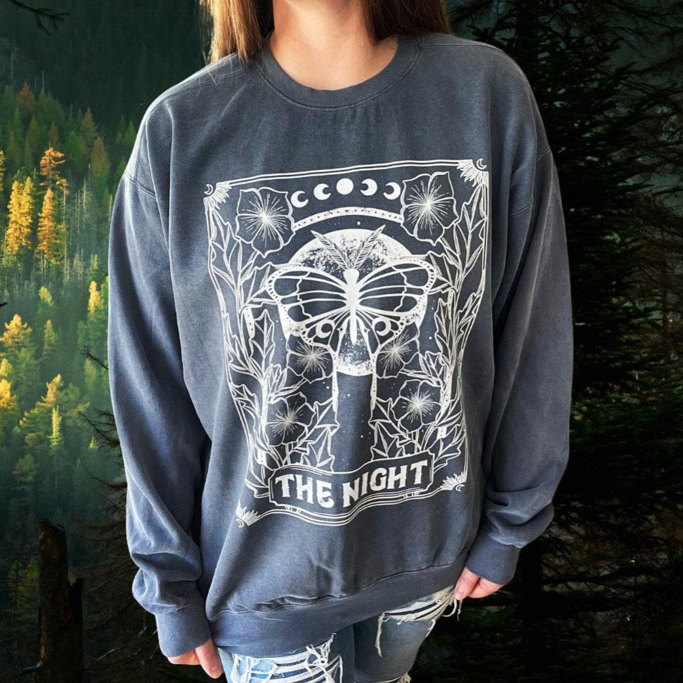 Night Tarot Cozy Sweatshirt (Comfort Colors brand)