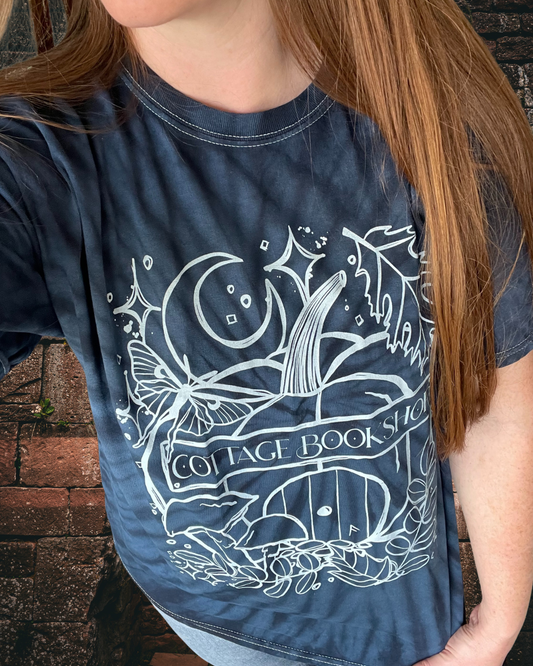 Tie Dye Tee - Cottage Bookshop Pumpkin Fall Vibes Shirt