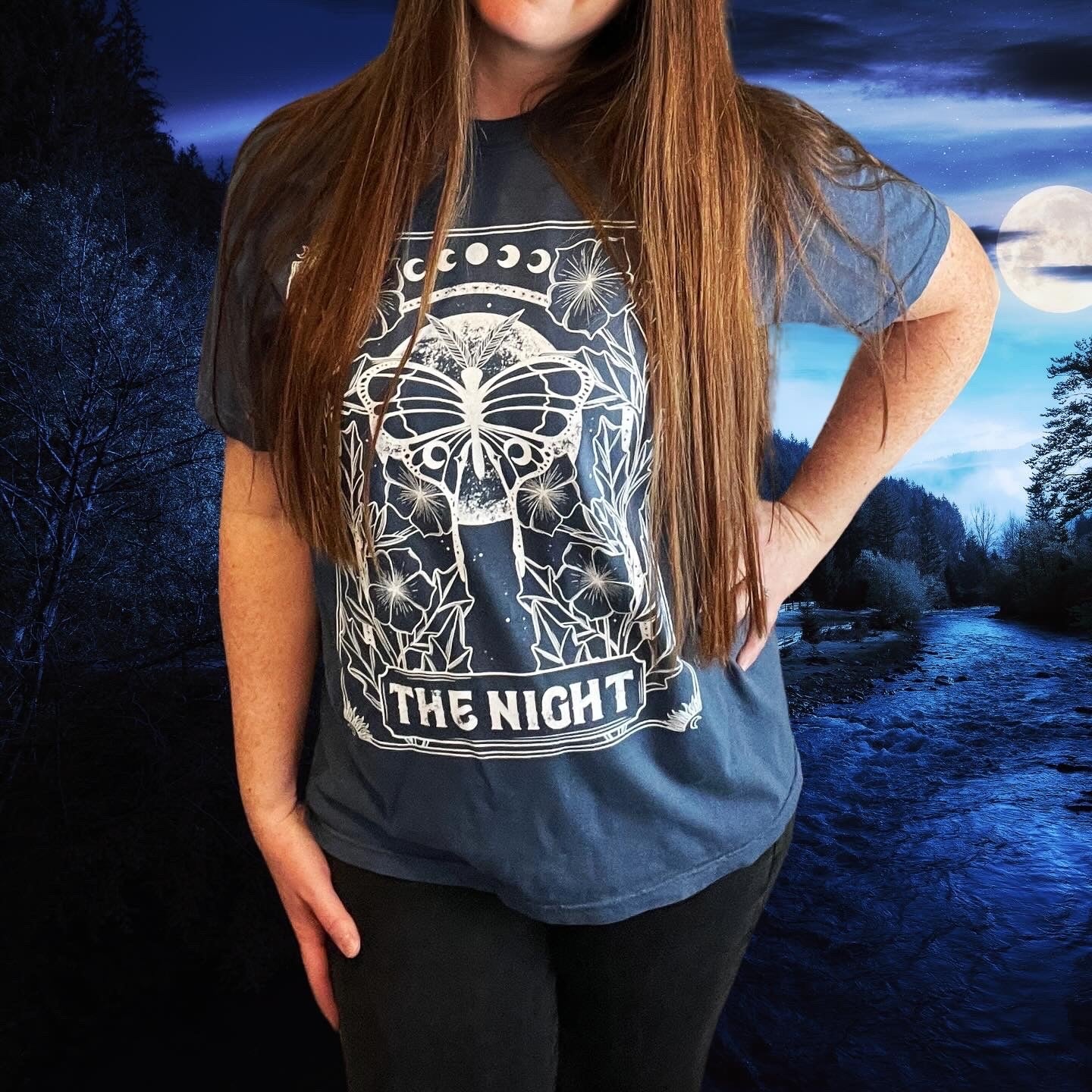 Night Tarot Tee Shirt (Comfort Colors brand)
