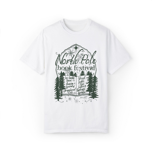 North Pole Book Festival T-Shirt (Comfort Colors brand)
