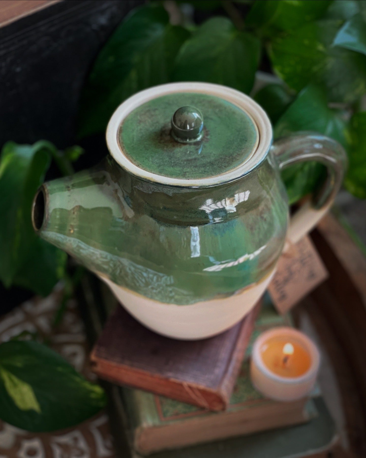 Enchanted Green Teapot