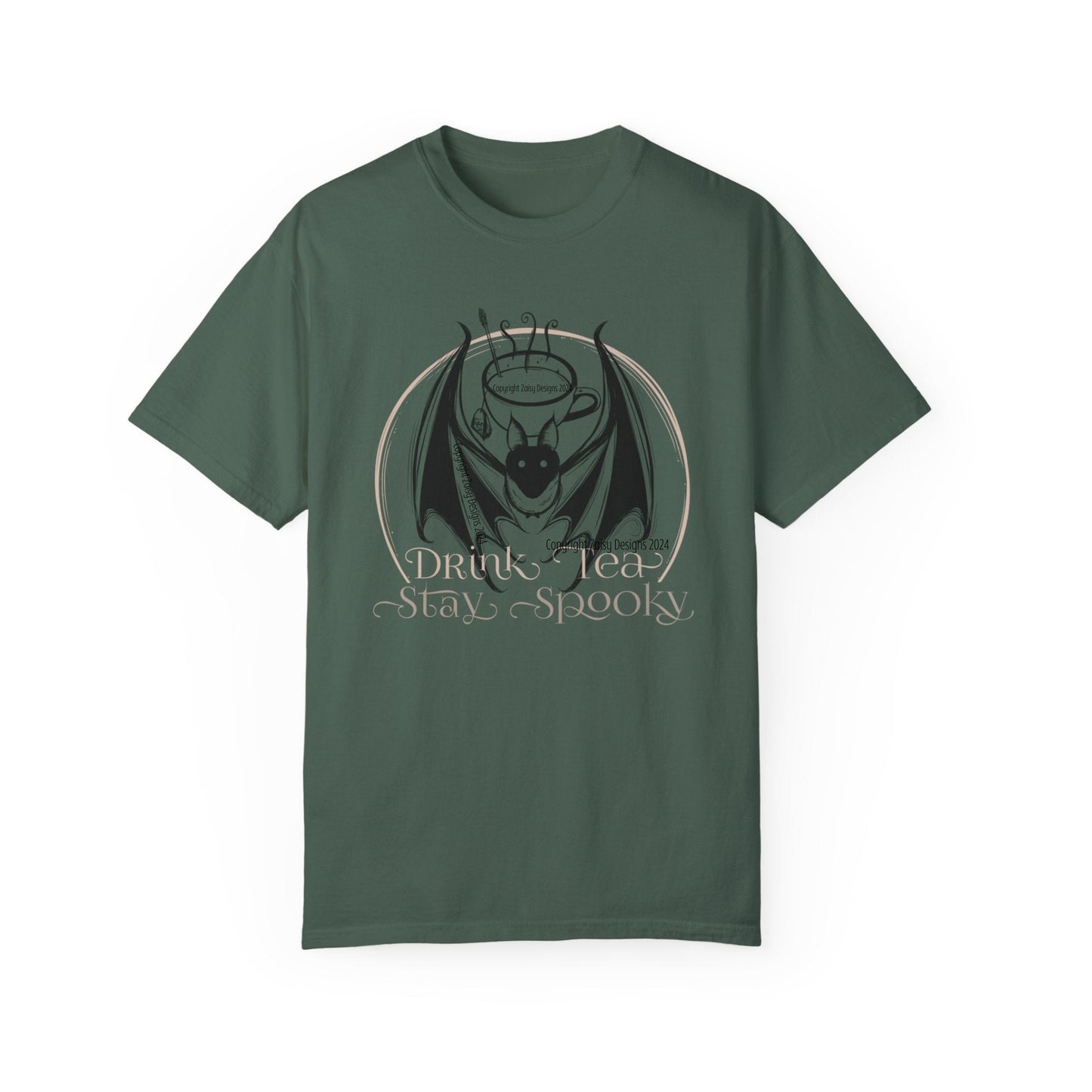 DRINK TEA - Stay Spooky, Bat T-Shirt (Comfort Colors brand)