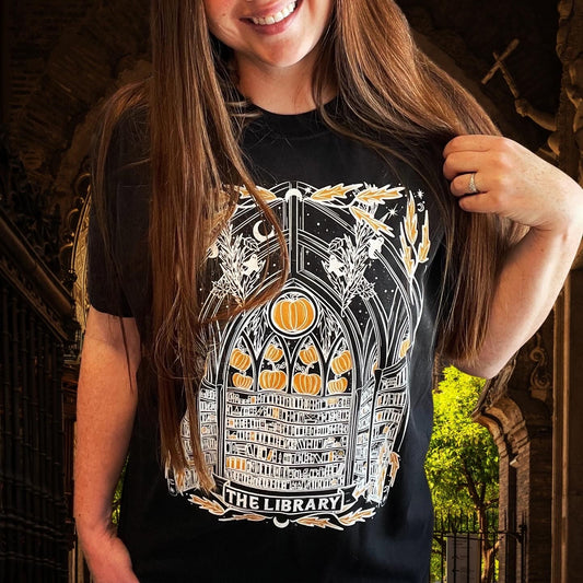 Haunted Library Tarot T-Shirt (Comfort Colors brand)